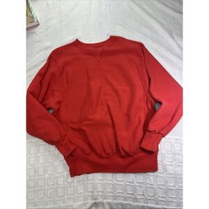 Vintage 90s Action Ace Sweatshirt Crewneck Red Made in USA